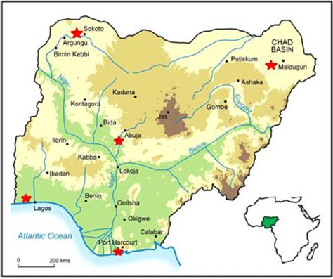 nigeria climate change map image